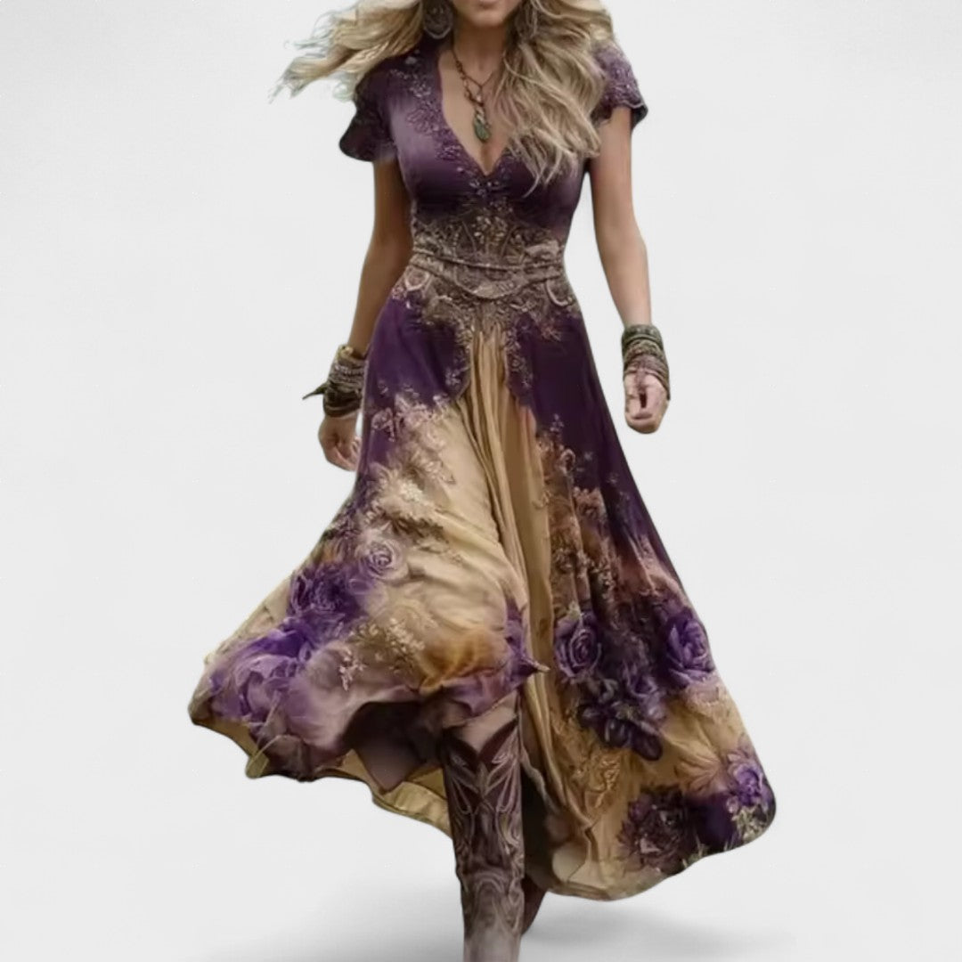 Vinka | Elegantno krojena cvjetna haljina